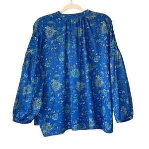 Floral Blue Women's Top
